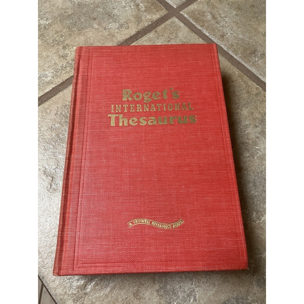 Roget's International Thesaurus, 1946, Rare Edition Thomas‎ Y Crowell (1960) HC